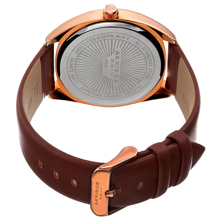 Dress-AK945RGBR Brown/Leather | Dark Grey Dial