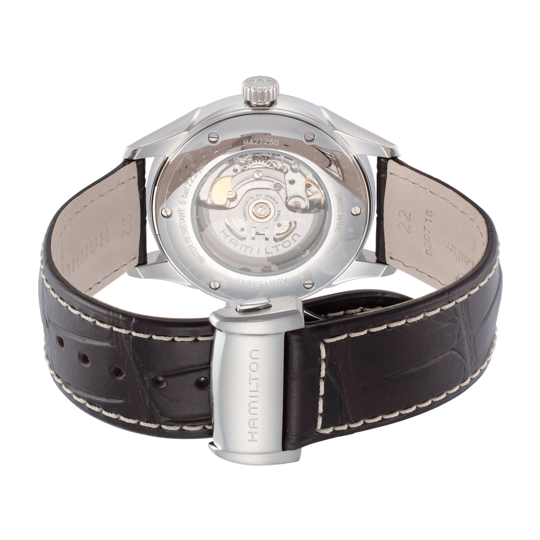 Jazzmaster 44mm / Silver / Brown | Silver Dial