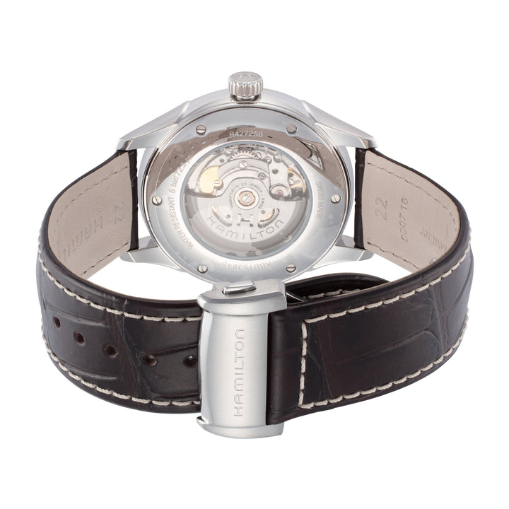 Jazzmaster 44mm / Silver / Brown | Silver Dial