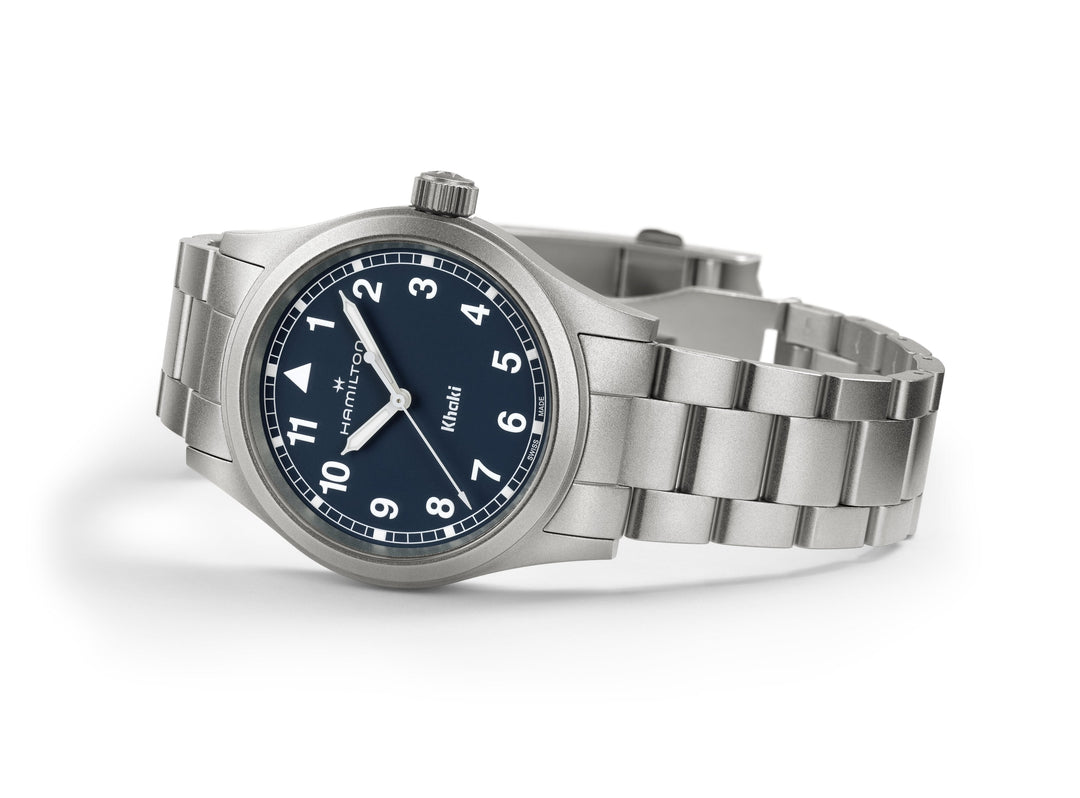 KHAKI FIELD QUARTZ Silver-tone