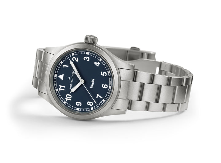 KHAKI FIELD QUARTZ Silver-tone