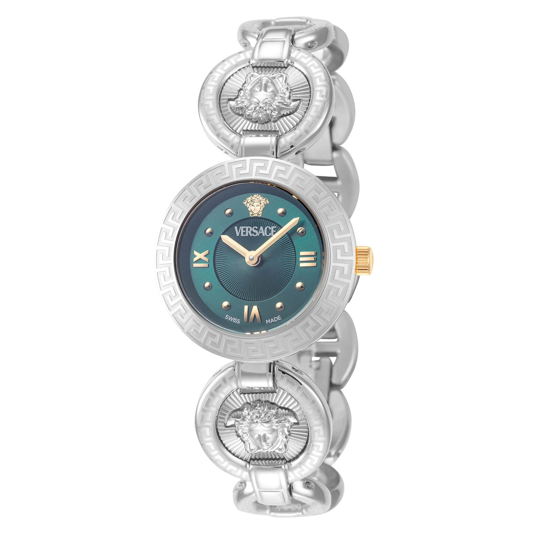 Greca Jewel 28mm / Green / Silver | Green Dial