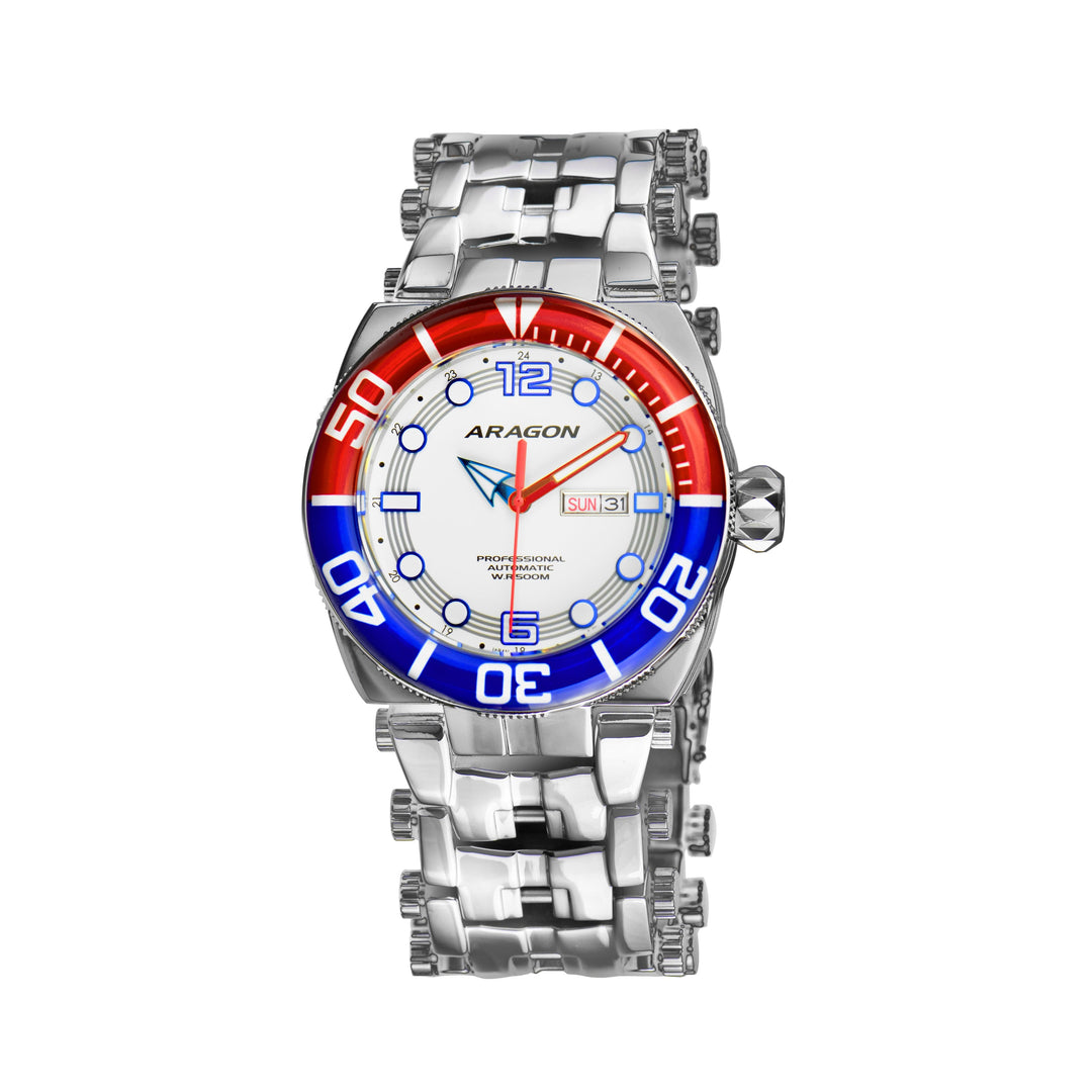 Millipede NH36 43mm White lume glow green dial | White Lume Dial Dial
