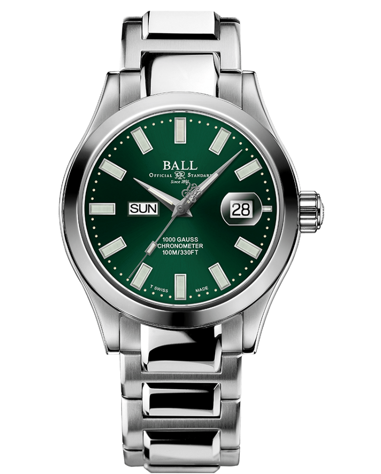 Engineer III Marvelight Chronometer Day/Date (Green / Steel) Green / Steel Green