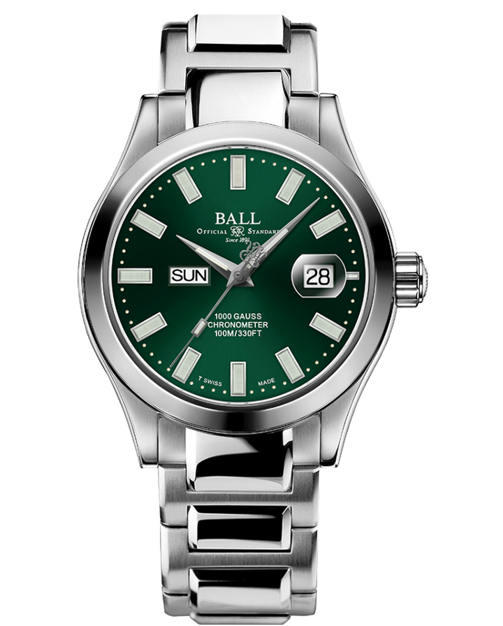 Engineer III Marvelight Chronometer Day/Date (Green / Steel) Green / Steel Green