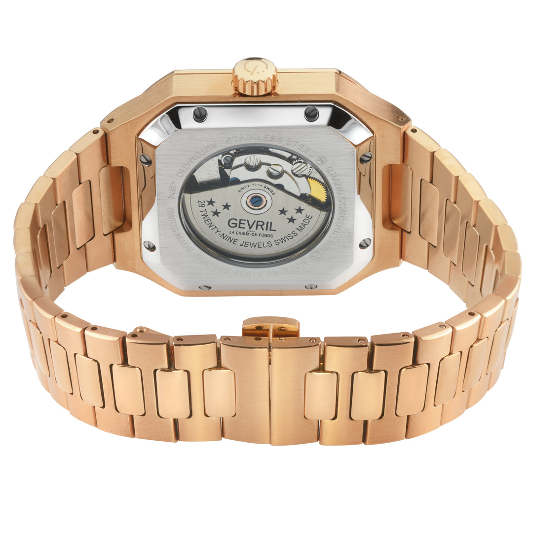 Grand Concourse Swiss Automatic, IPRG/316L Stainless Steel Case, White Dial, IPR