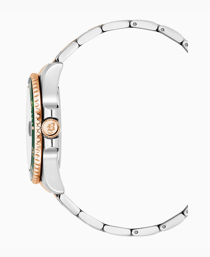 Pro Scuba 43mm Green dial, bicolor rose-stainless steel bracelet, unidirectional