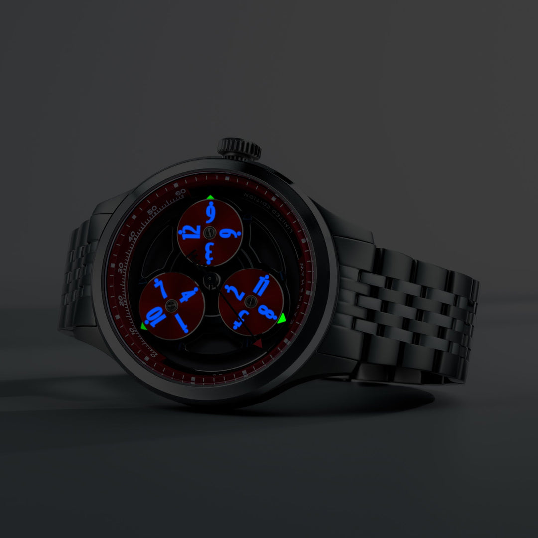 Engineer Hexham Trisect Automatic Limited Edition Black / Stainless Steel | Blac
