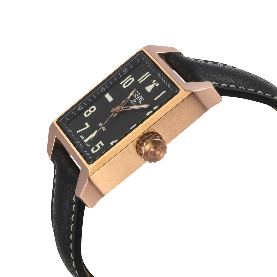 Herald Square Black Dial / Black Leather Strap Black Dial