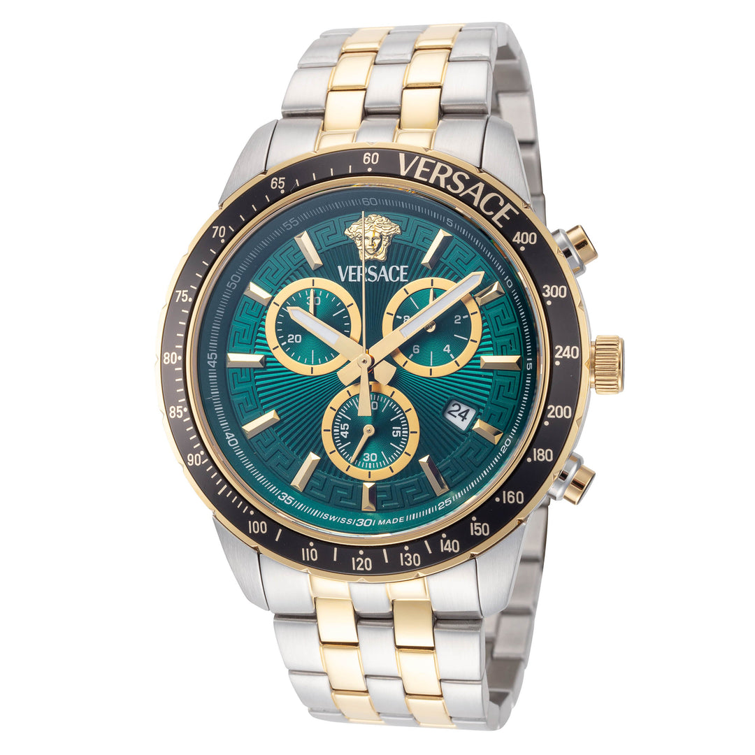 Sport Chrono 44mm / Green / Silver and Gold | Green Dial
