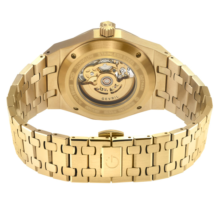 Gotham - Skeleton Swiss Automatic Movement Skeleton Dial, IPYG Bracelet | Skelet