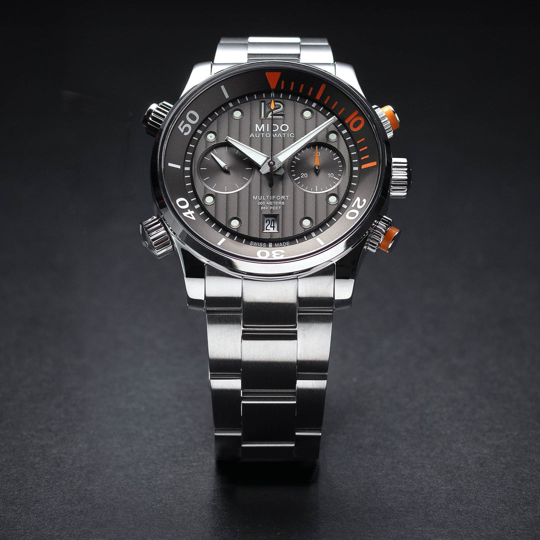 Mido 44mm / Silver / Anthracite | Anthracite Dial