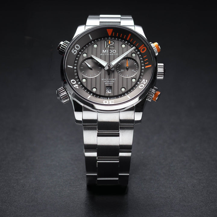 Mido 44mm / Silver / Anthracite | Anthracite Dial