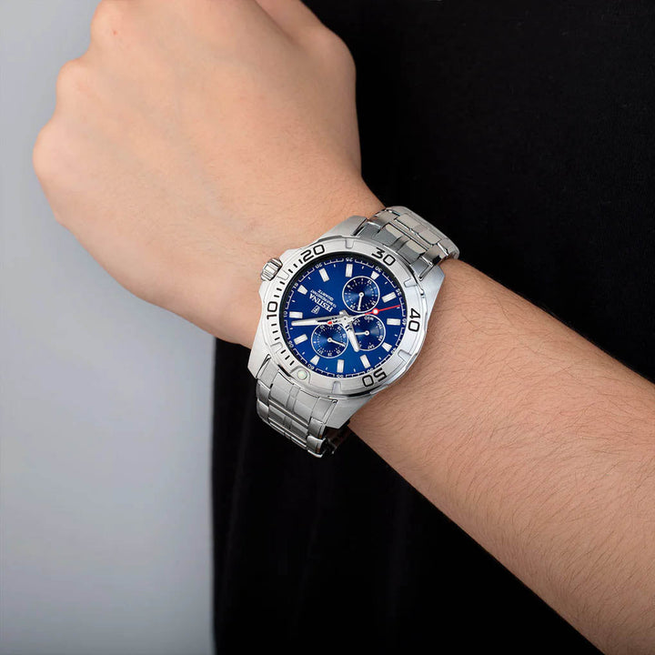 Multifunction Blue / Stainless Steel Blue Dial