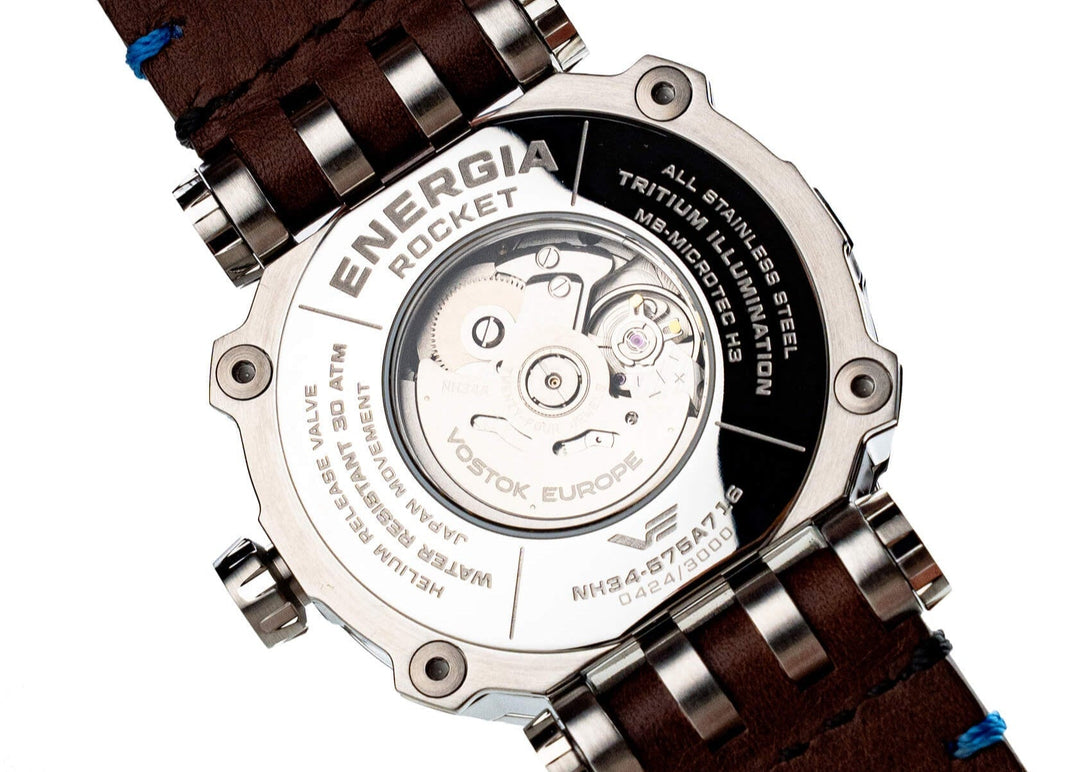 Energia GMT Blue Dial / Brown Leather Blue Dial