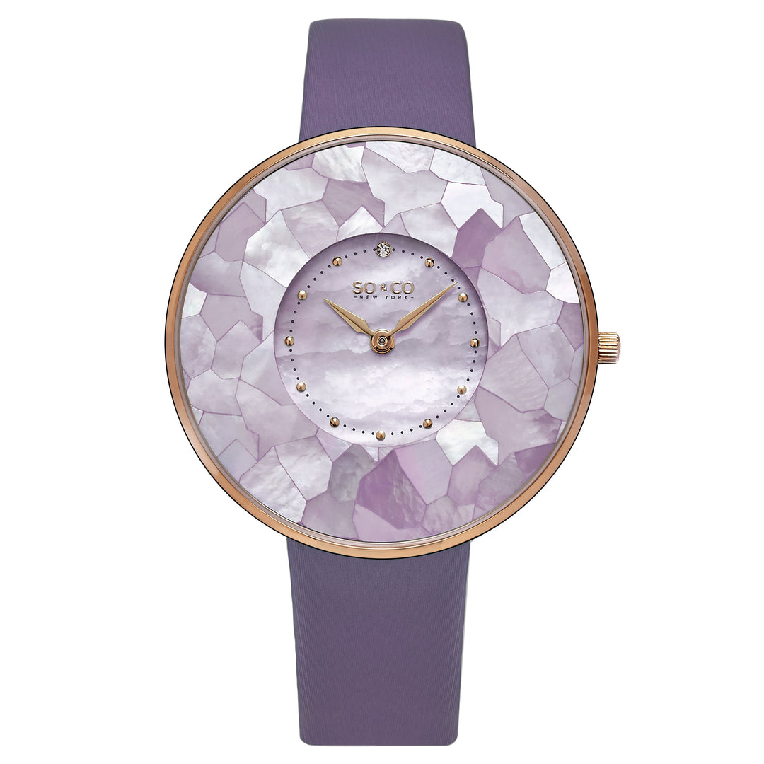 Chelsea Purple/Leather | Champagne Dial
