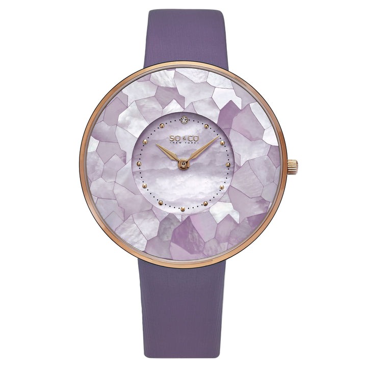 Chelsea Purple/Leather | Champagne Dial