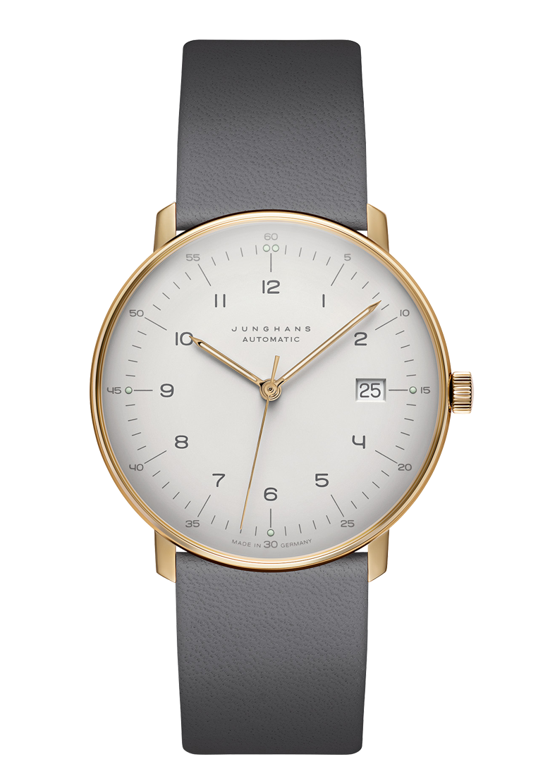 Max Bill Automatic Gray Dial / Gray Leather Strap Gray Dial