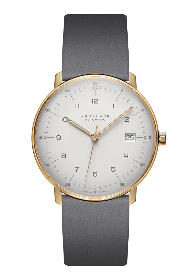 Max Bill Automatic Gray Dial / Gray Leather Strap Gray Dial