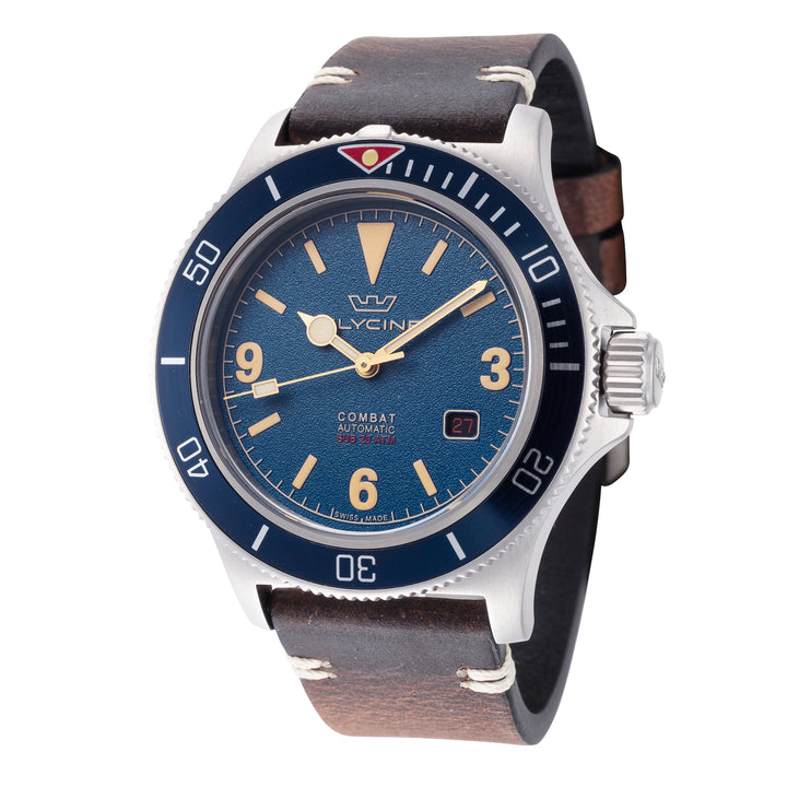 Combat Sub 42mm / Blue / Brown | Blue Dial