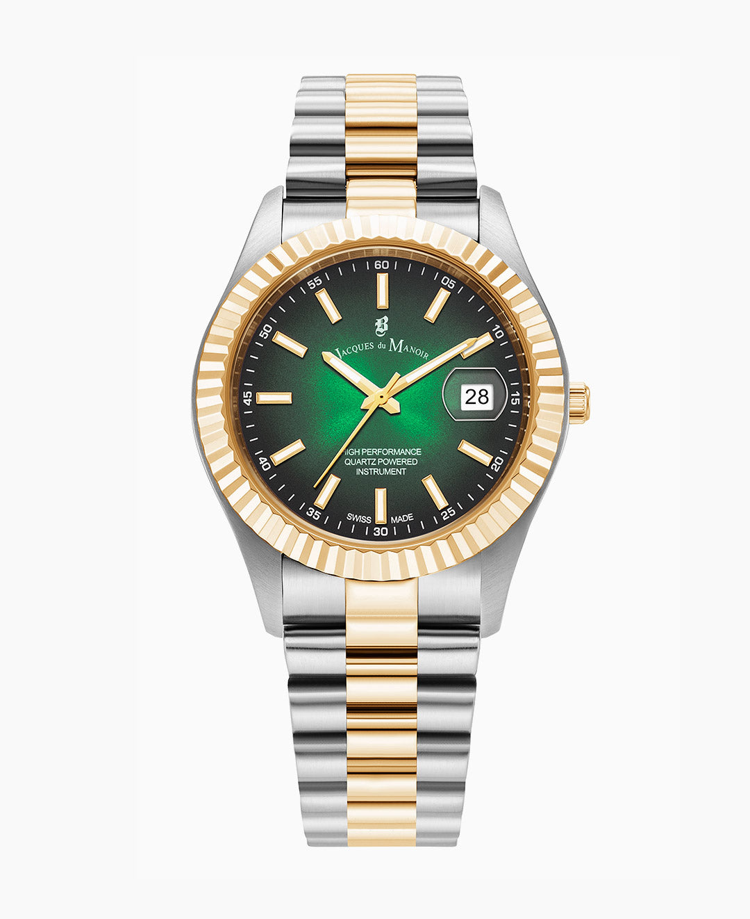 Inspiration (40.5mm) Two-tone green dial, stainless steel bracelet Green Dial
