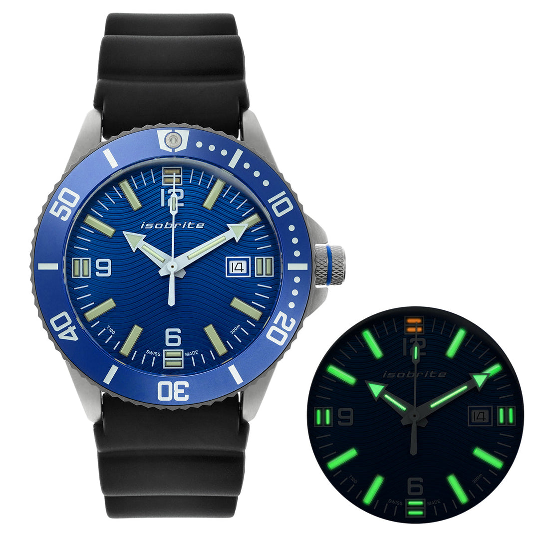 Naval Series T100 Tritium Markers | Blue Dial