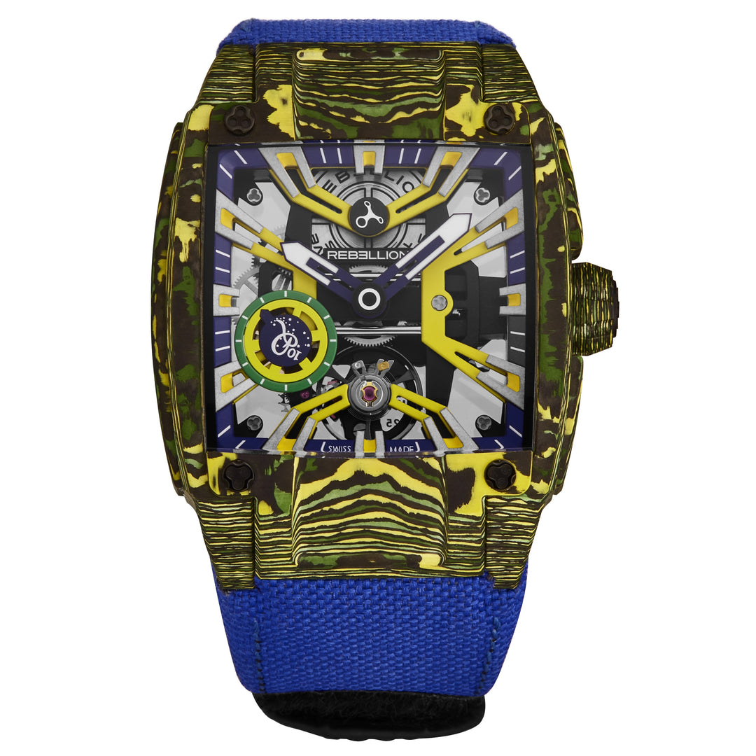 Re-Volt RBREV3H.CA.RON / Yellow Skeletonized | Yellow Skeletonized Dial