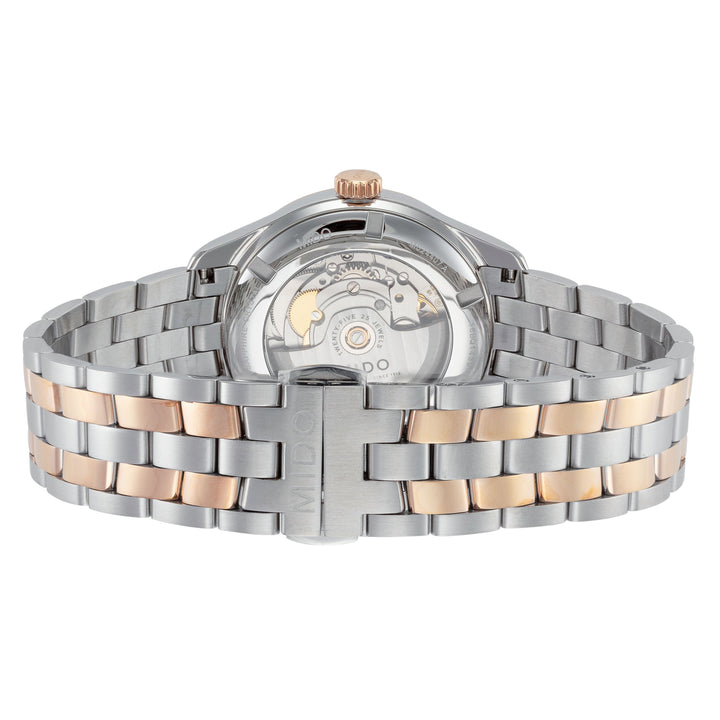 Belluna II 40mm / Silver / Silver and Rose Gold | Silver Dial
