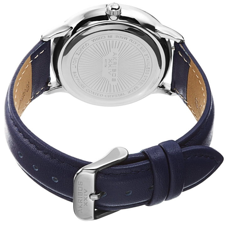 AK1104BU-S-Casual Blue/Leather | Blue Dial