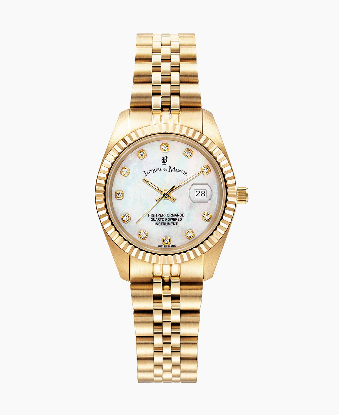 Inspiration (31mm) Mother of pearl dial, gold stainless steel bracelet