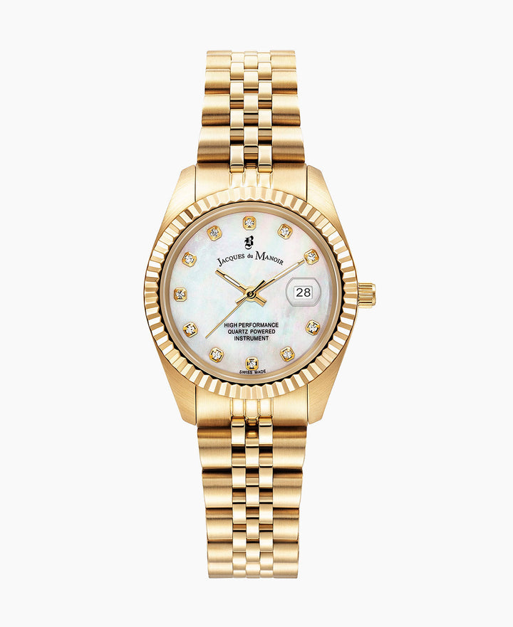 Inspiration (31mm) Mother of pearl dial, gold stainless steel bracelet