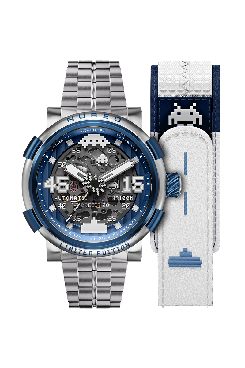 Orion Automatic Space Invaders Limited Edition Blue / Stainless Steel | Blue Dia