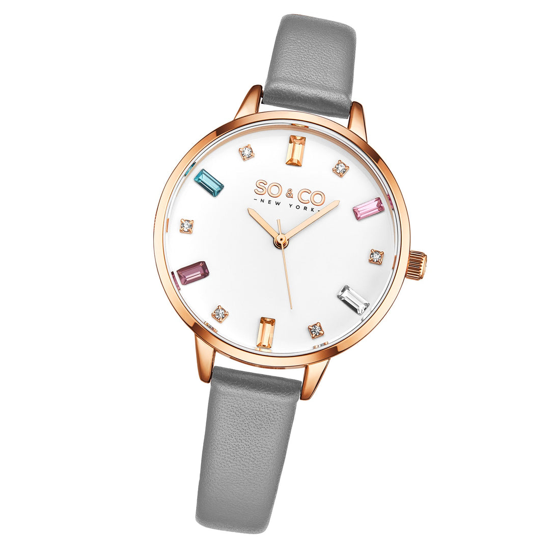 Chelsea Gray/Leather | White Dial