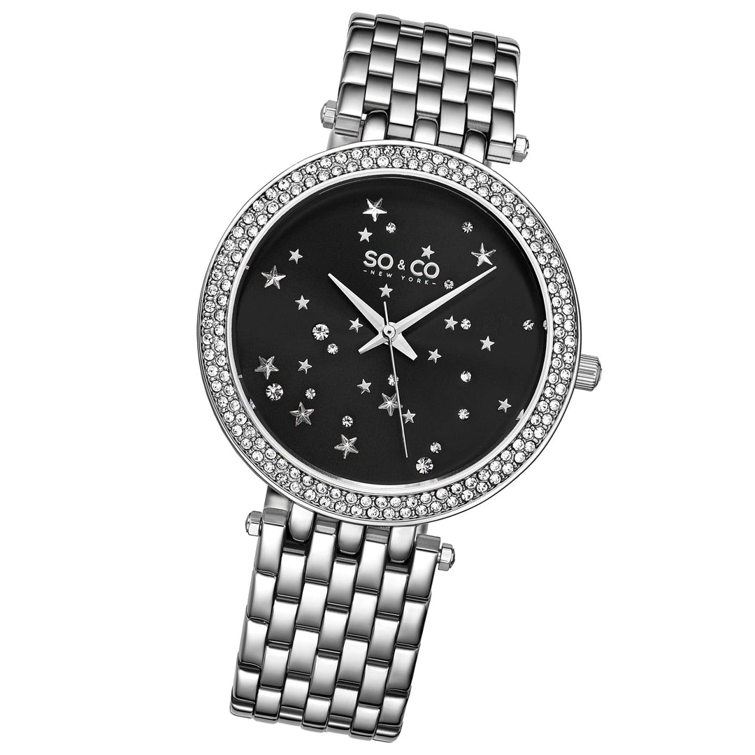 Chelsea-5576.1 Silver/Stainless Steel | Black Dial