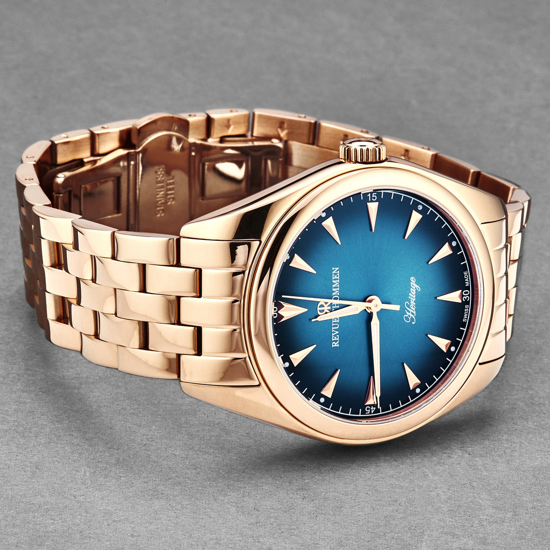 Heritage 21010.2165 / Blue | Blue Dial