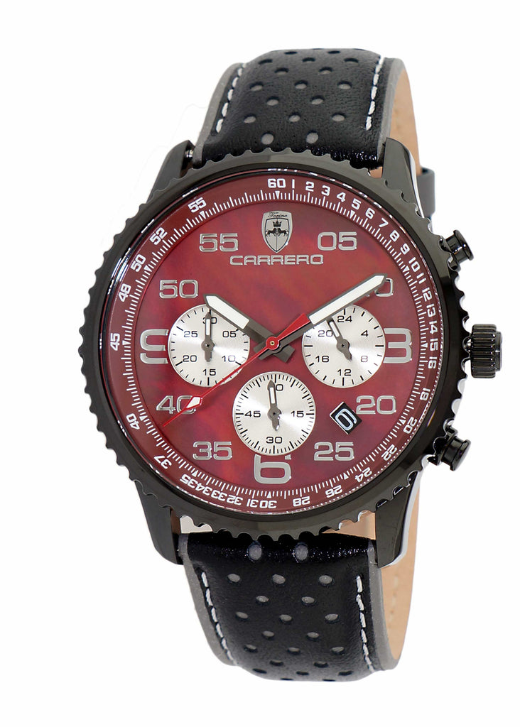Aureum IP BLACK/MAROON | Maroon Dial