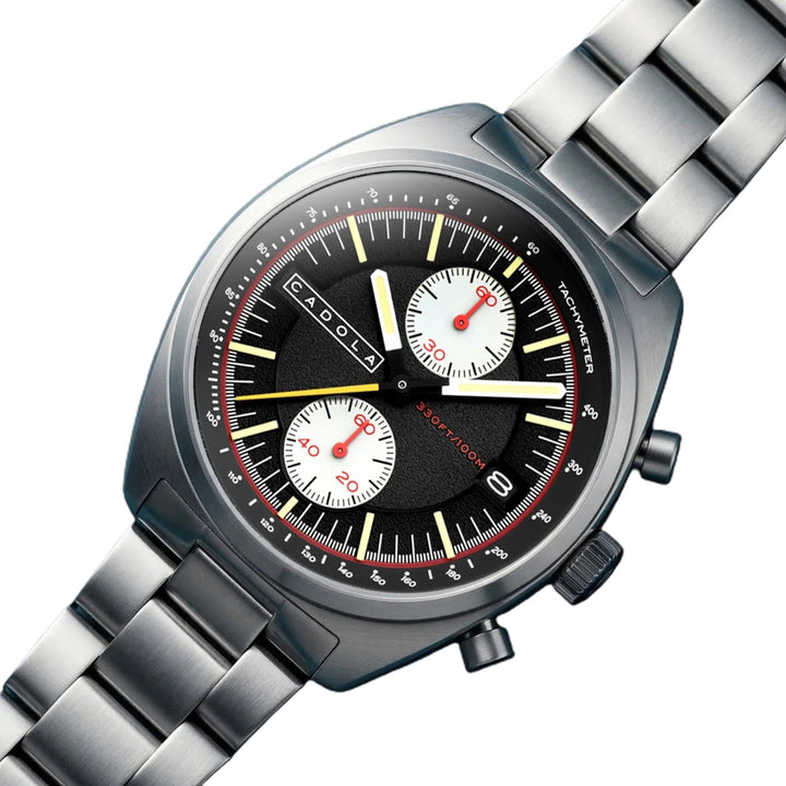 Slipstream Torque Twilight / Silver Stainless Steel Bracelet Black Dial