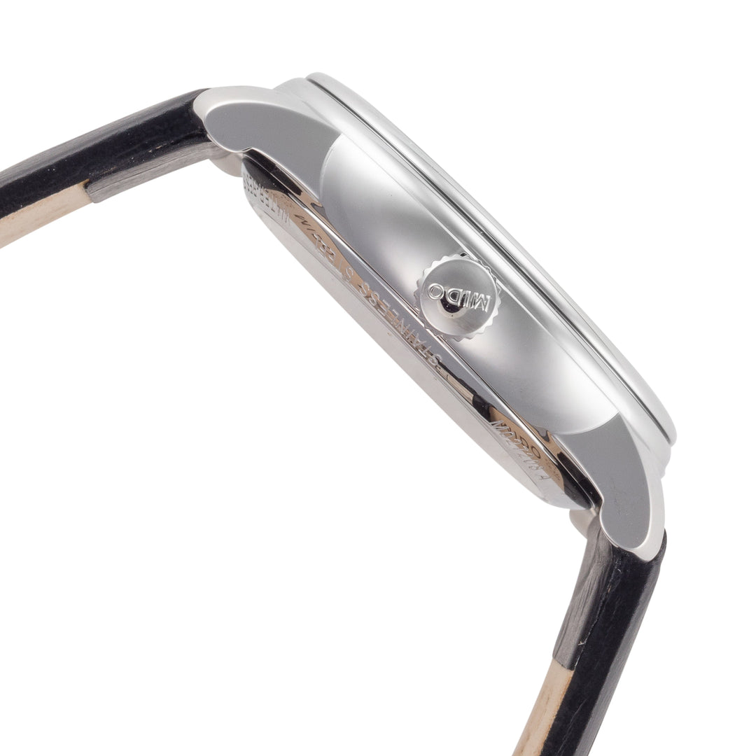 Baroncelli III 34mm / Mother-of-Pearl / Black | Mother-Of-Pearl Dial