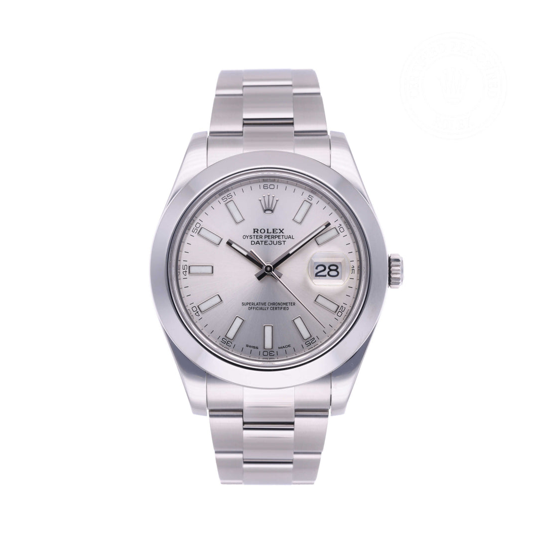Pre-Owned Rolex Oystersteel Datejust II 41mm-(Ref. 116300)