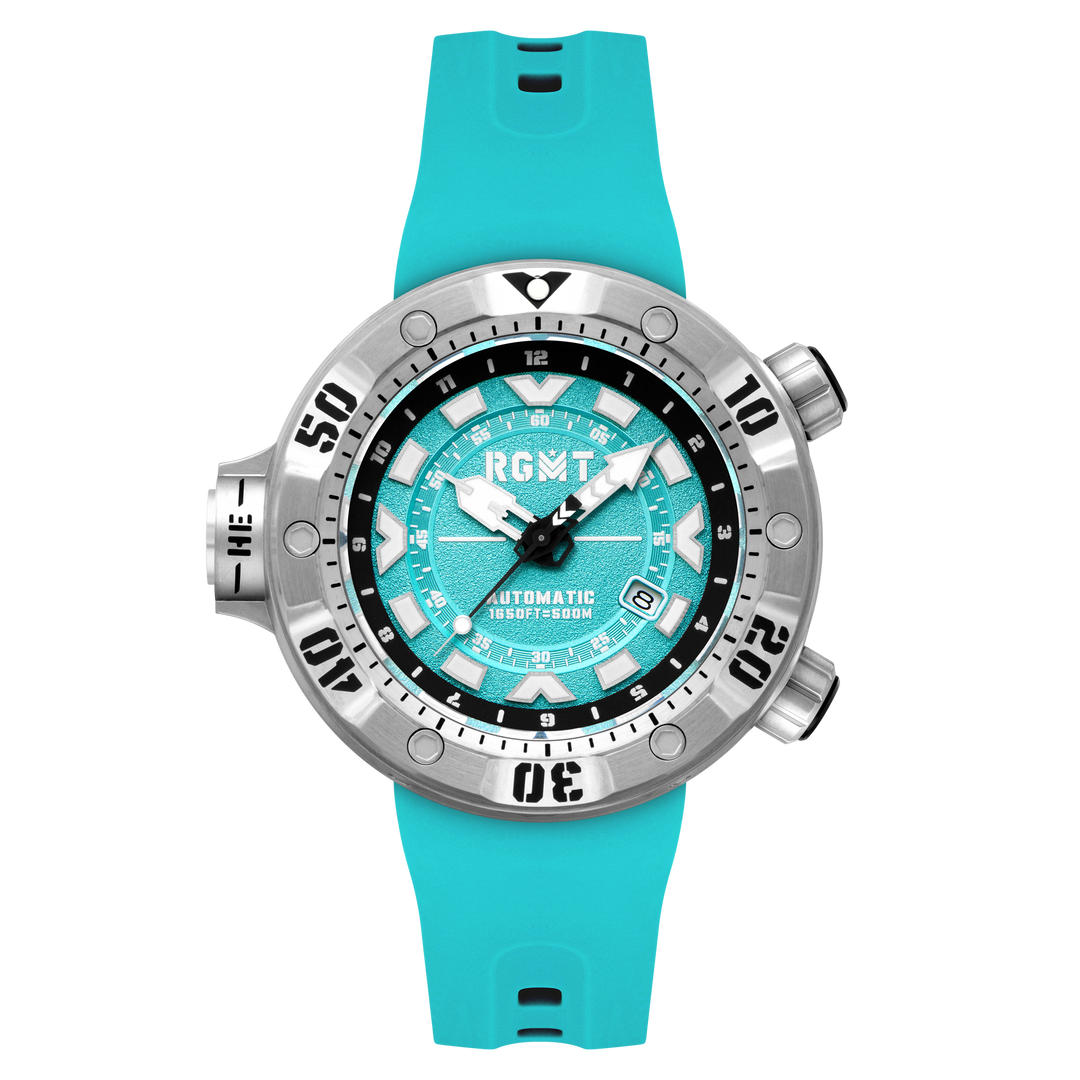 Depth Charge Automatic Light Blue  / Silicone | Blue Dial