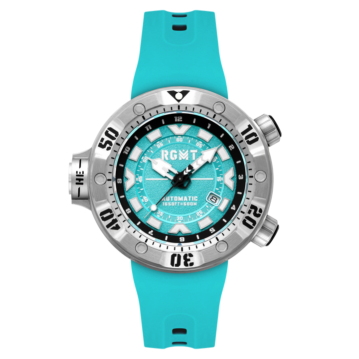Depth Charge Automatic Light Blue  / Silicone | Blue Dial