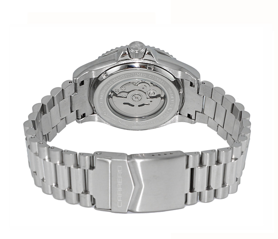 CATANIA -PD SILVER TONE/WHITE-BLUE | White Dial