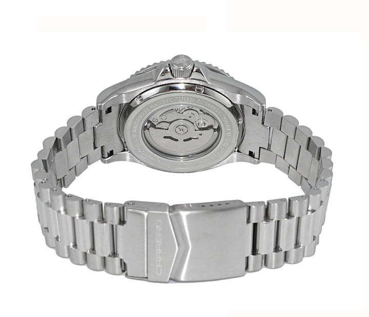 CATANIA -PD SILVER TONE/WHITE-BLUE | White Dial