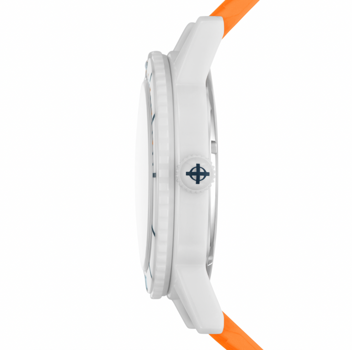 Super Sea Wolf Ceramic Silver / Orange Silver Dial