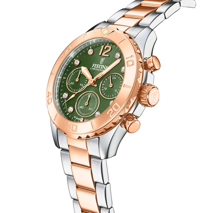 Boyfriend Collection Green / Stainless Steel Green Dial