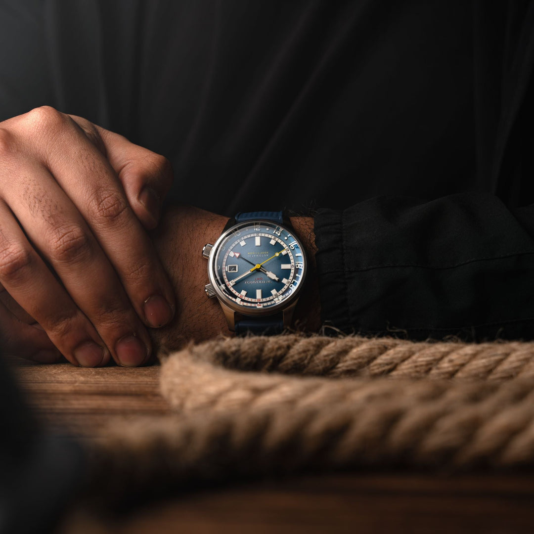 Bradner GMT Automatic Blue/Stainless Steel Blue Dial