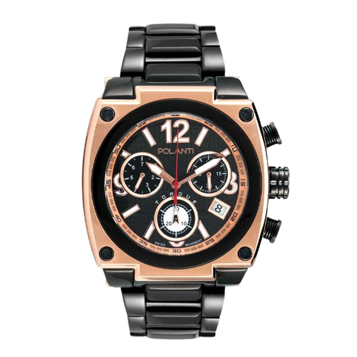 Torque II Chrono Black/Rosetone | Rose/ Black Dial