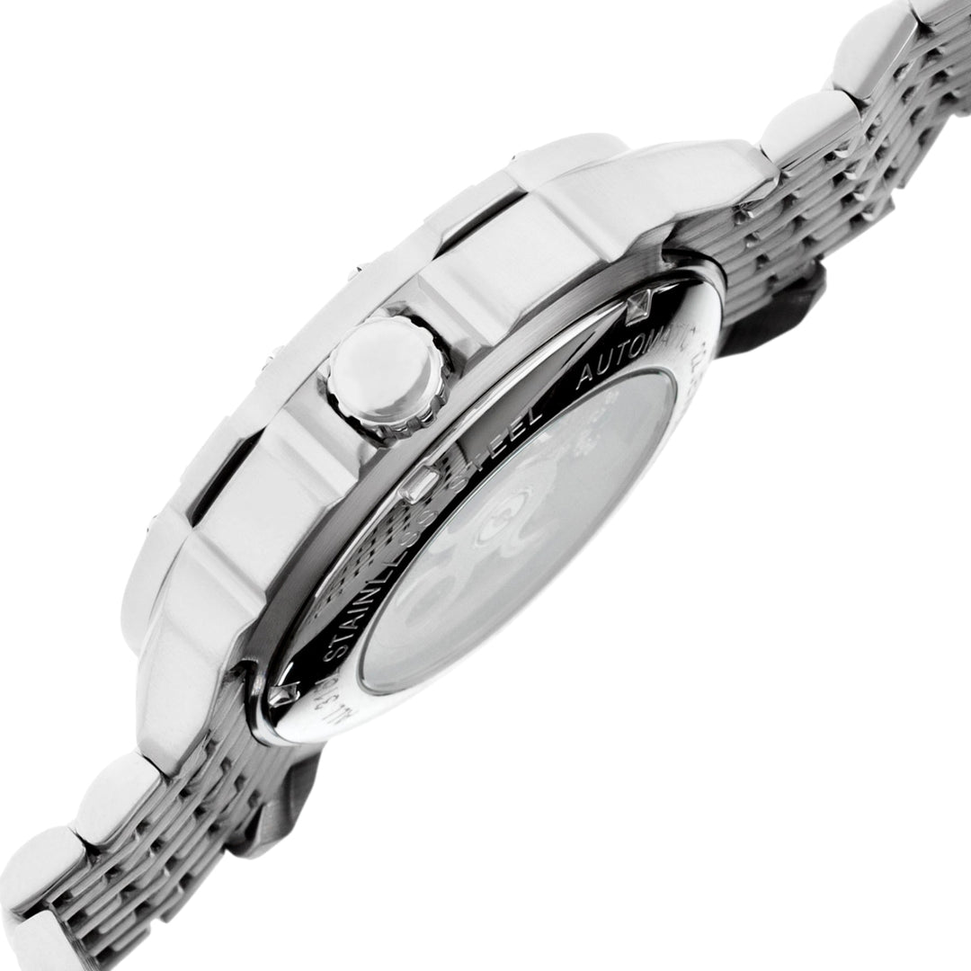 Conrad Stainless Steel Silver/Black | Black Dial