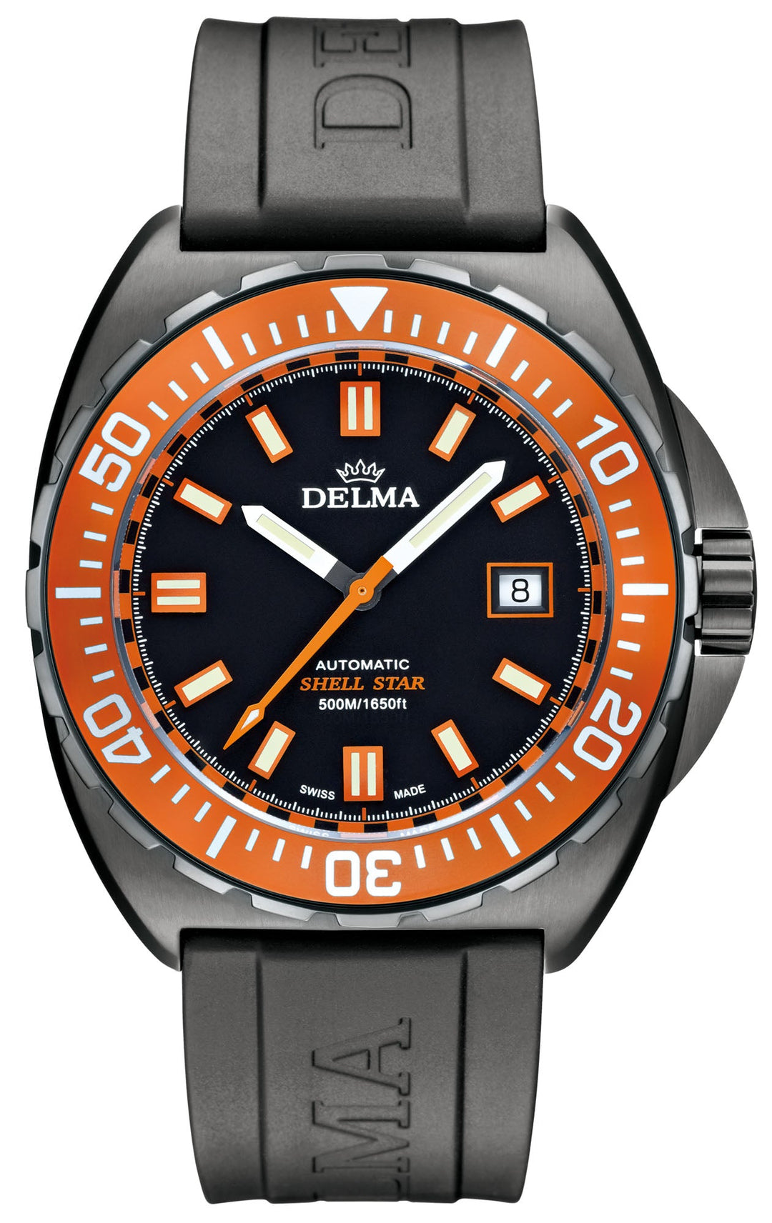 Shell Star Black Tag orange bezel / black dial | Black Dial