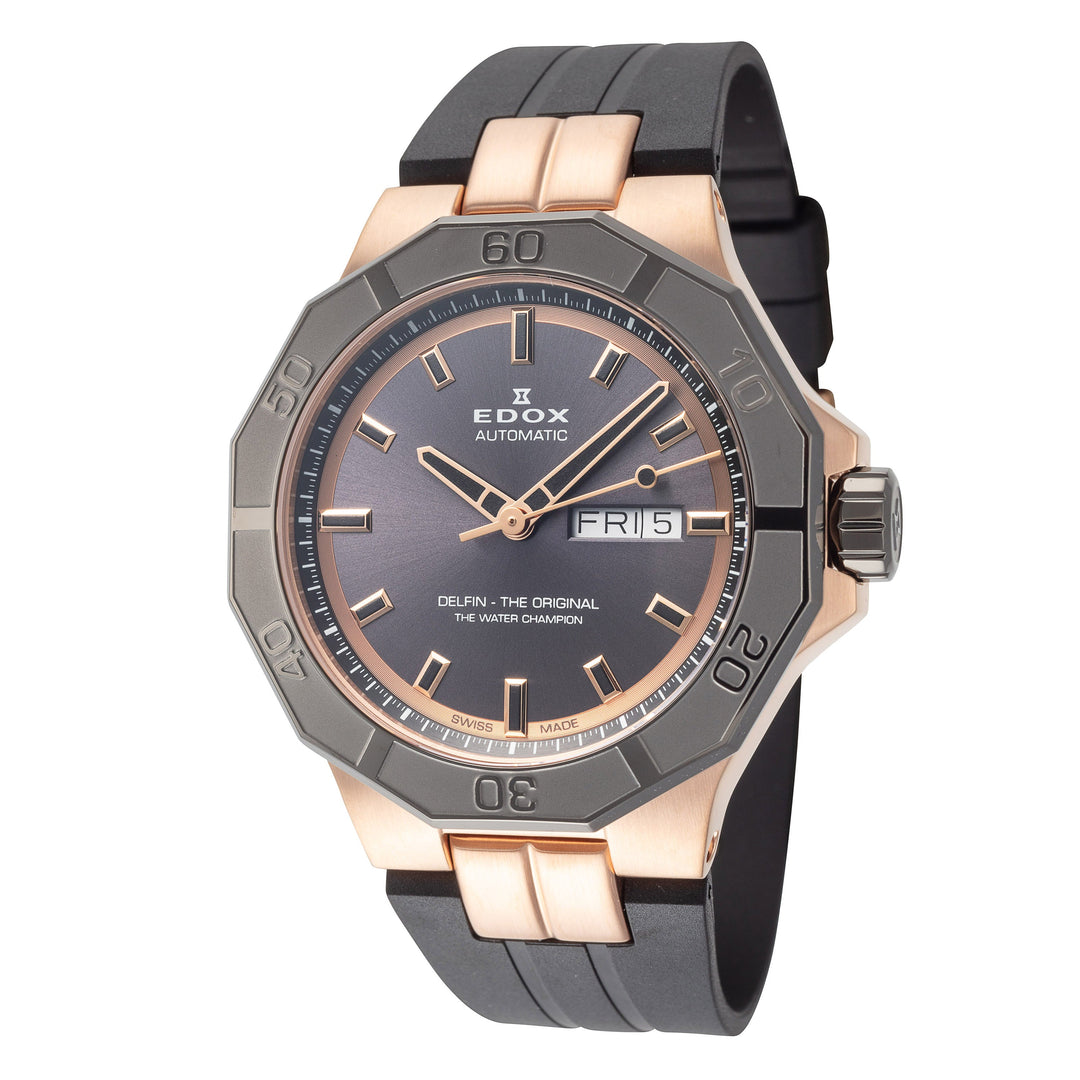 Delfin The Original 43mm / Grey / Black | Grey Dial